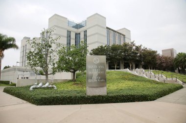 8-27-2018 Santa Ana, California: Santa Ana Police Department. Police Headquarters.