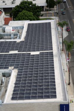 8-27-2018 Santa Ana, California: Santa Ana and Surrounding Cities Sky Line as seen from the roof of a 10 story building.