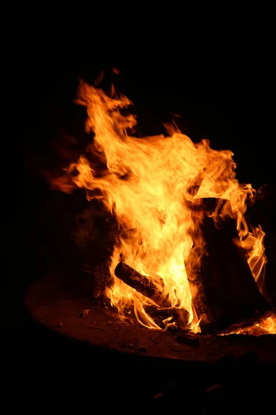 Halloween Hell Fire Fire Burning Flames Fire Wood Fire Bonfire — Stock Photo, Image