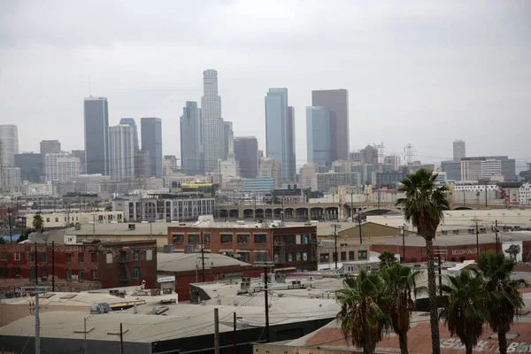 Vista Para Edifícios Das Cidades Los Angeles Eua — Fotografia de Stock