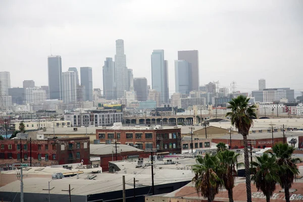 Vista Para Edifícios Das Cidades Los Angeles Eua — Fotografia de Stock