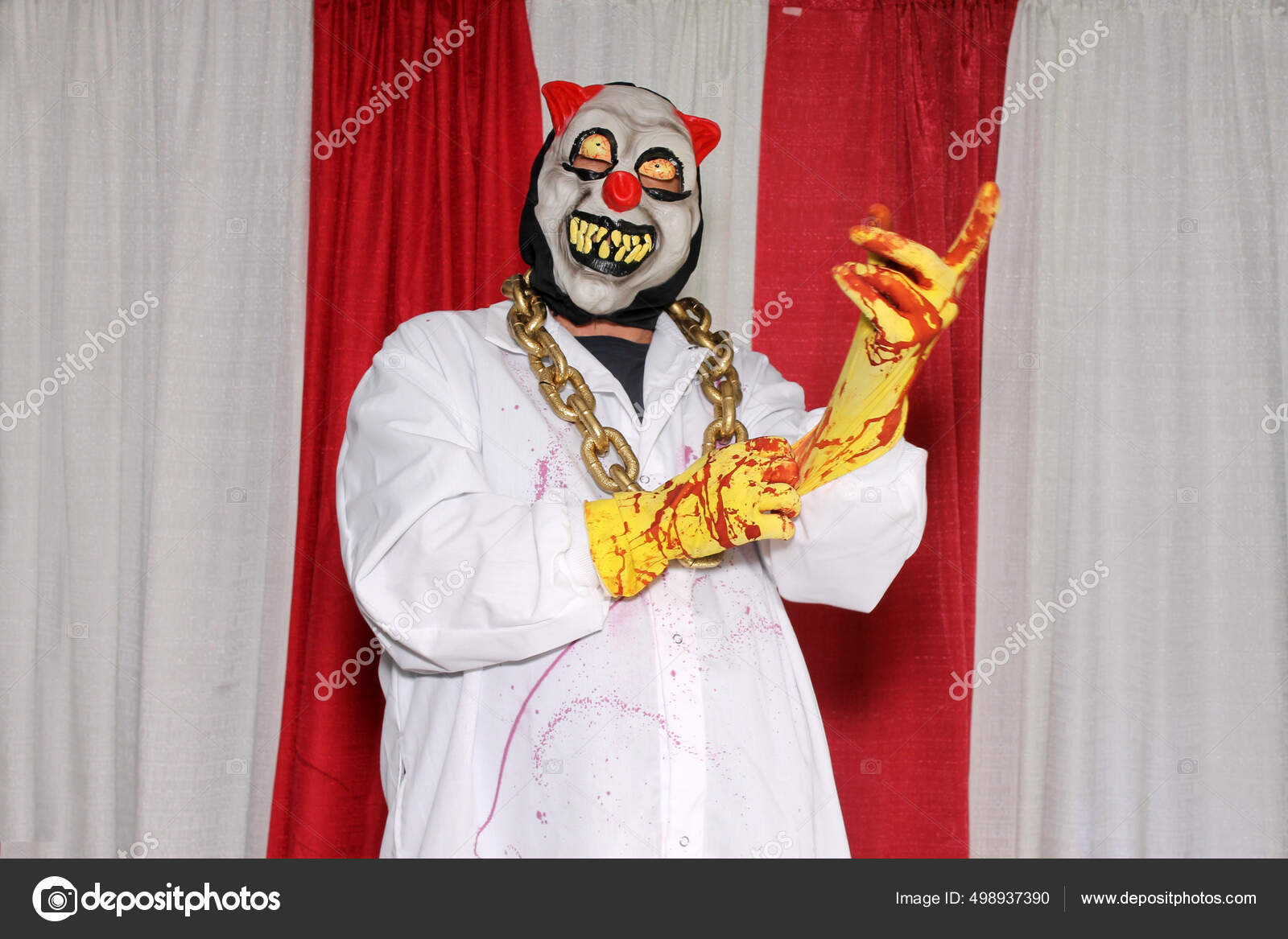 Fantasia Masculina de Terror Assombração Festa Halloween Carnaval