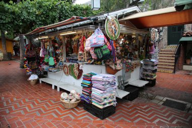 9-2-2018 Los Angeles, CA: Olvera Street in los angeles ca. a historical area featuring Mexican heritage and trinkets for sale to tourist.