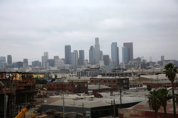 Vista Para Edifícios Das Cidades Los Angeles Eua — Fotografia de Stock