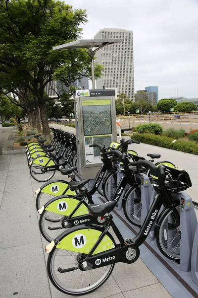 2018 Los Angeles California Bicycle Rental Station Rental Bicycles Available — Φωτογραφία Αρχείου