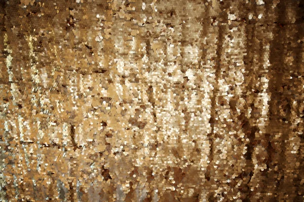 Gold Sequin Background Sequin Cloth Made Gold Sequins — Stockfoto