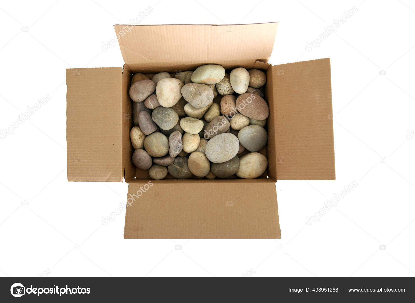 Коробка Камнями Картонная Коробка Камнями Глупее Ящик Камнями.