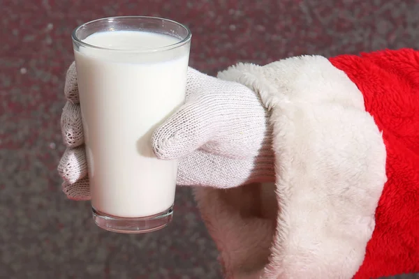 Christmas Cookies Santa Claus Milk — Stockfoto