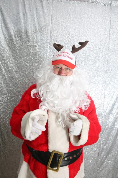 Santa Claus Nice Santa Claus Portrait Santa Poses His Annual — Stock fotografie