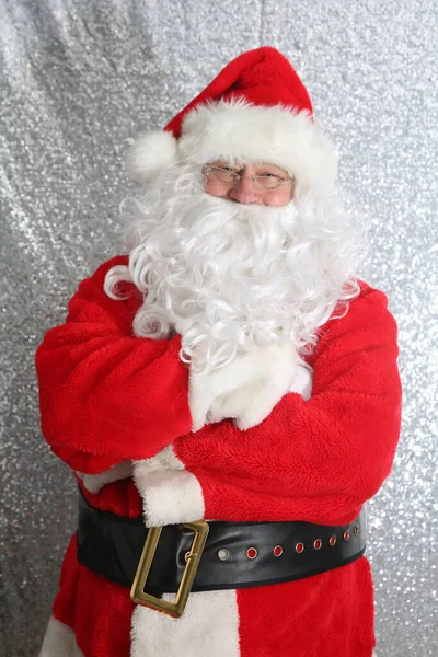 Santa Claus Nice Santa Claus Portrait Santa Poses His Annual — Stok fotoğraf