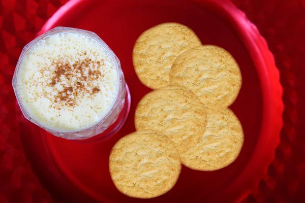 Eggnog Cookies Christmas Christmas Snack Dessert — ストック写真