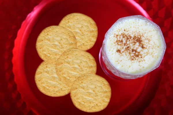 Eggnog Cookies Christmas Christmas Snack Dessert — Zdjęcie stockowe