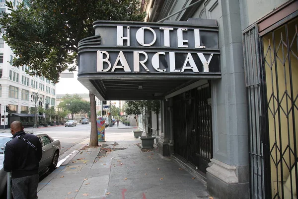 Hotel Barclay Στο Δρόμο Της Πόλης — Φωτογραφία Αρχείου