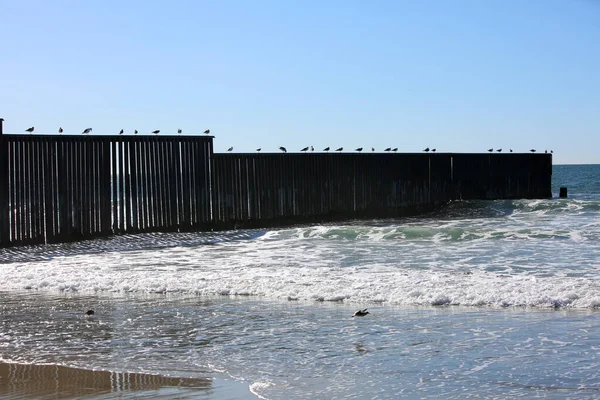 San Ysidro California 2018 Border New Fencing International Border San — Stockfoto