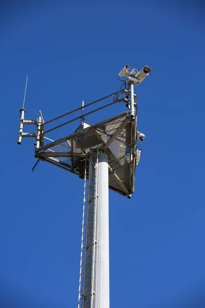 San Yasidro California 2018 Mexico Border Security Cameras Security Cameras — Stock Photo, Image