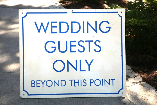 Знак Свадебного Гостя Свадебный Гость — стоковое фото