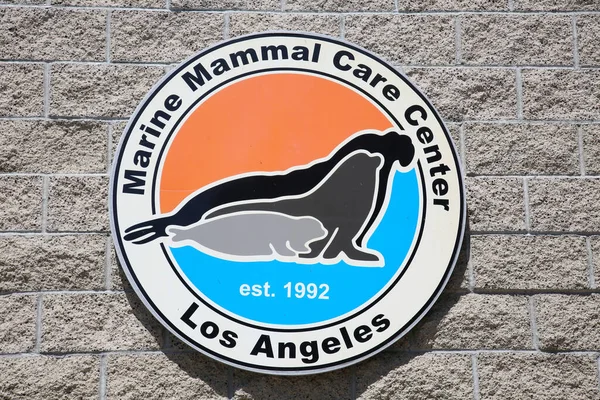 San Pedro California August 2021 Sign Marine Mammal Care Center — Stock Photo, Image