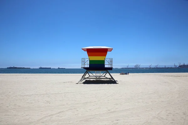 Long Beach Californie Juillet 2021 Gay Pride Lifeguard Towe Tour — Photo