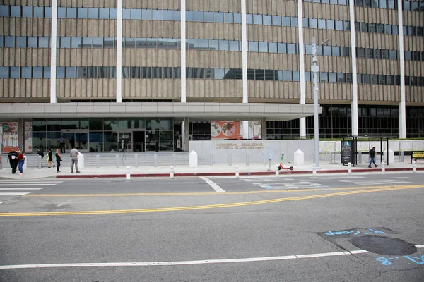 Agosto 2021 Los Angeles California Federal Building Entrance Sign Los — Fotografia de Stock