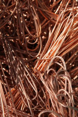 Bakır tel. Geri dönüşüm. Bakır tel. Bakır kablo. Metal geri dönüşümü. Geri dönüşüm için kablo. Sanayi teli. Eski Copper 'ı geri dönüşüm için hurdaya çevir. Demir içermeyen metaller. Elektrik tesisatı. Berilyum Bakır.