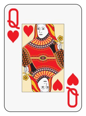 Queen Of Hearts Playing Card Free Vector Eps Cdr Ai Svg Vector Illustration Graphic Art