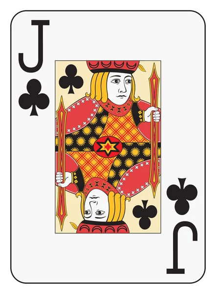 Jumbo index jack de clubs — Image vectorielle