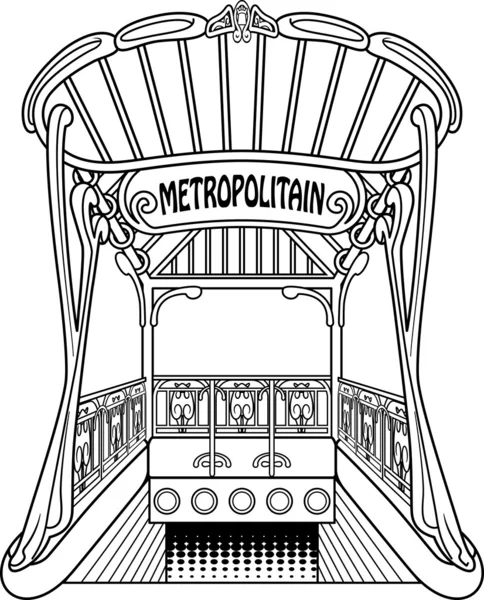 Metropolitain — Stock Vector