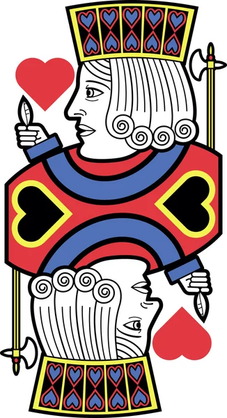 Jack of Hearts stylisé pas de carte — Image vectorielle