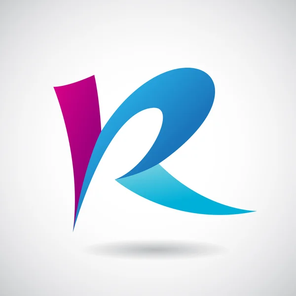 Forme du logo et icône de la lettre R, Illustration vectorielle — Image vectorielle