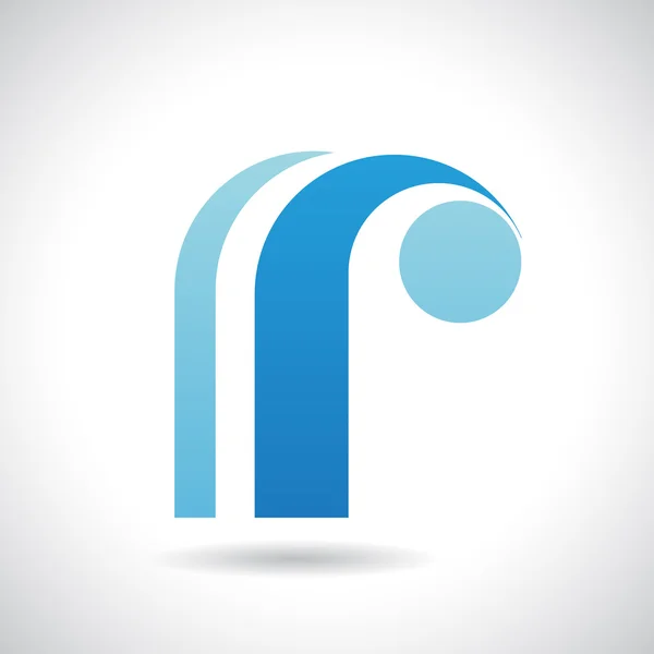 Logo vorm en pictogram van de Letter R, vectorillustratie — Stockvector