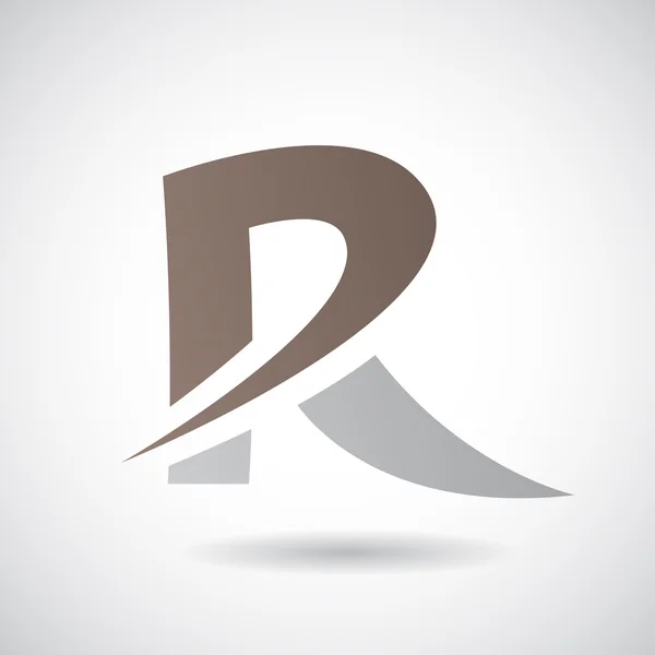 Forma del logotipo y el icono de la letra R, Vector Ilustración — Vector de stock