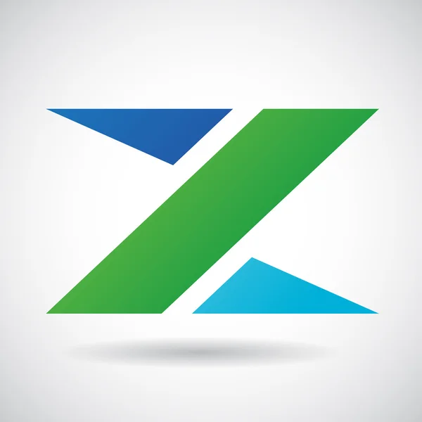 Forma del logotipo y el icono de la letra Z, Vector Ilustración — Archivo Imágenes Vectoriales