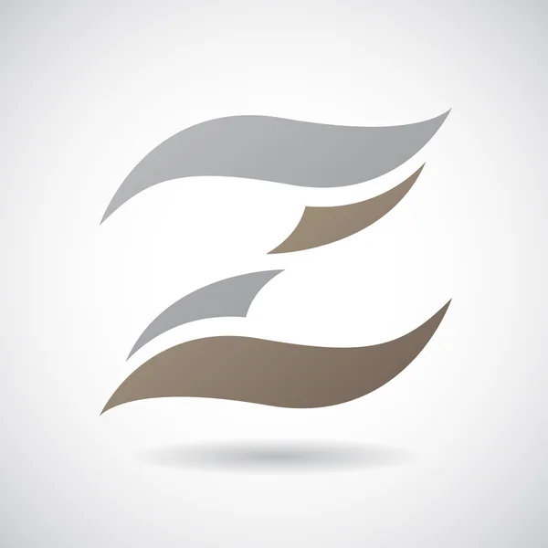 Forma do logotipo e ícone da letra Z, ilustração vetorial — Vetor de Stock