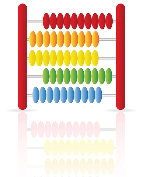Icono de ábaco colorido — Foto de Stock