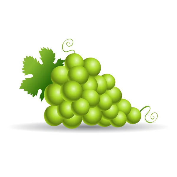 Green grapes icon — Stock Photo, Image