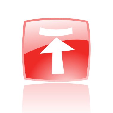 Kırmızı yükleme simgesi