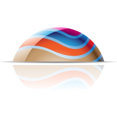 Soyut kubbe logo simge