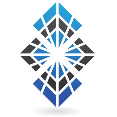 Soyut cog logo simge