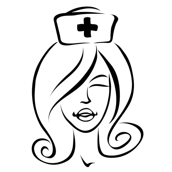 Cartoon nurse illustration — Stock Photo, Image