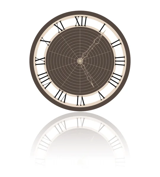Ícone do relógio marrom — Fotografia de Stock