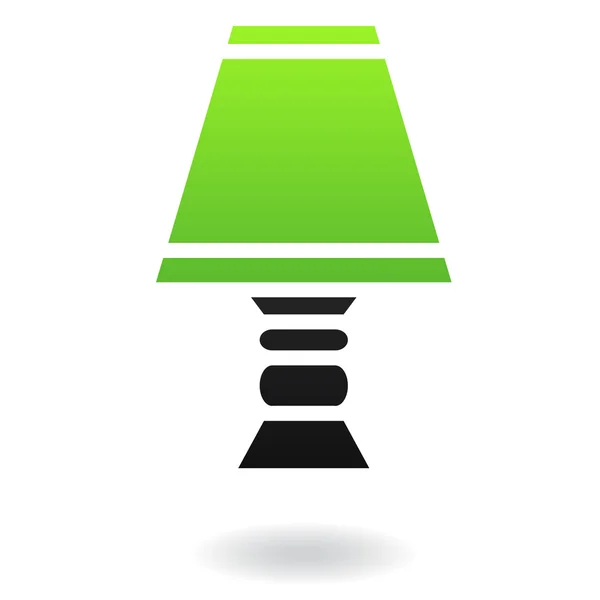 Symbol für grünen Lampenschirm — Stockfoto