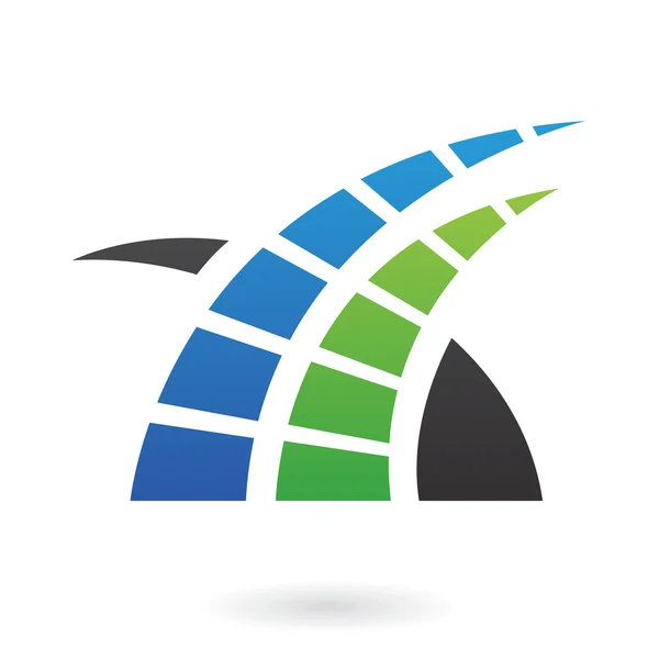 Abstract dynamic logo icon — Stock Photo, Image