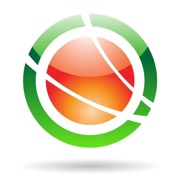 Abstract orbit logo icon — Stock Photo, Image