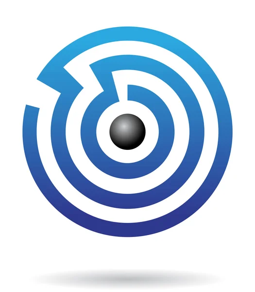 Icono del logotipo del laberinto abstracto —  Fotos de Stock