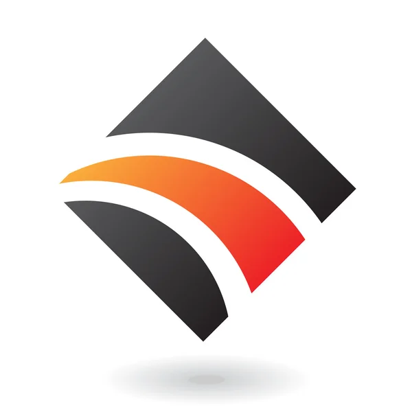 Abstracte diamant logo pictogram — Stockfoto