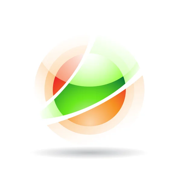 Transparent sphere logo icon — Stock Photo, Image