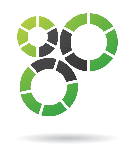 Abstract cog logo icon — Stock Photo, Image