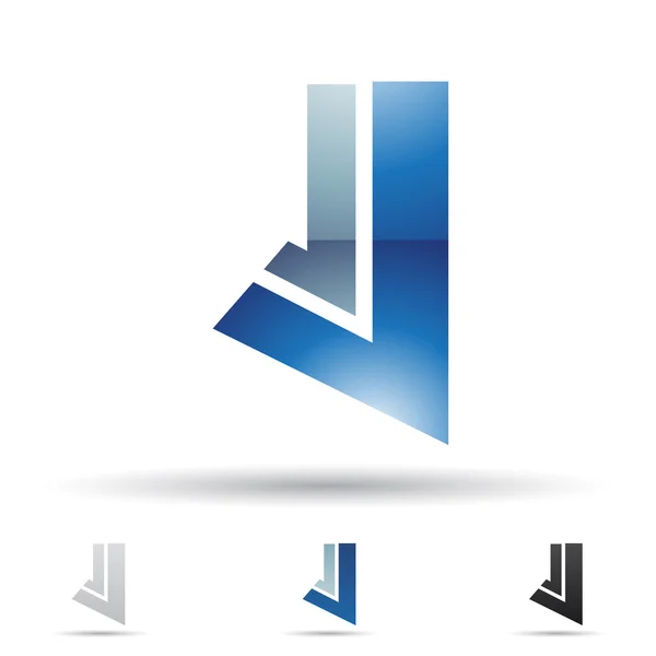 Abstract icon for letter J — Stock Photo, Image