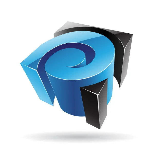 Icône de logo cubique coloré 3d — Photo