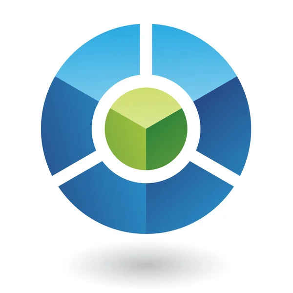 3D geometrische logo pictogram — Stockfoto